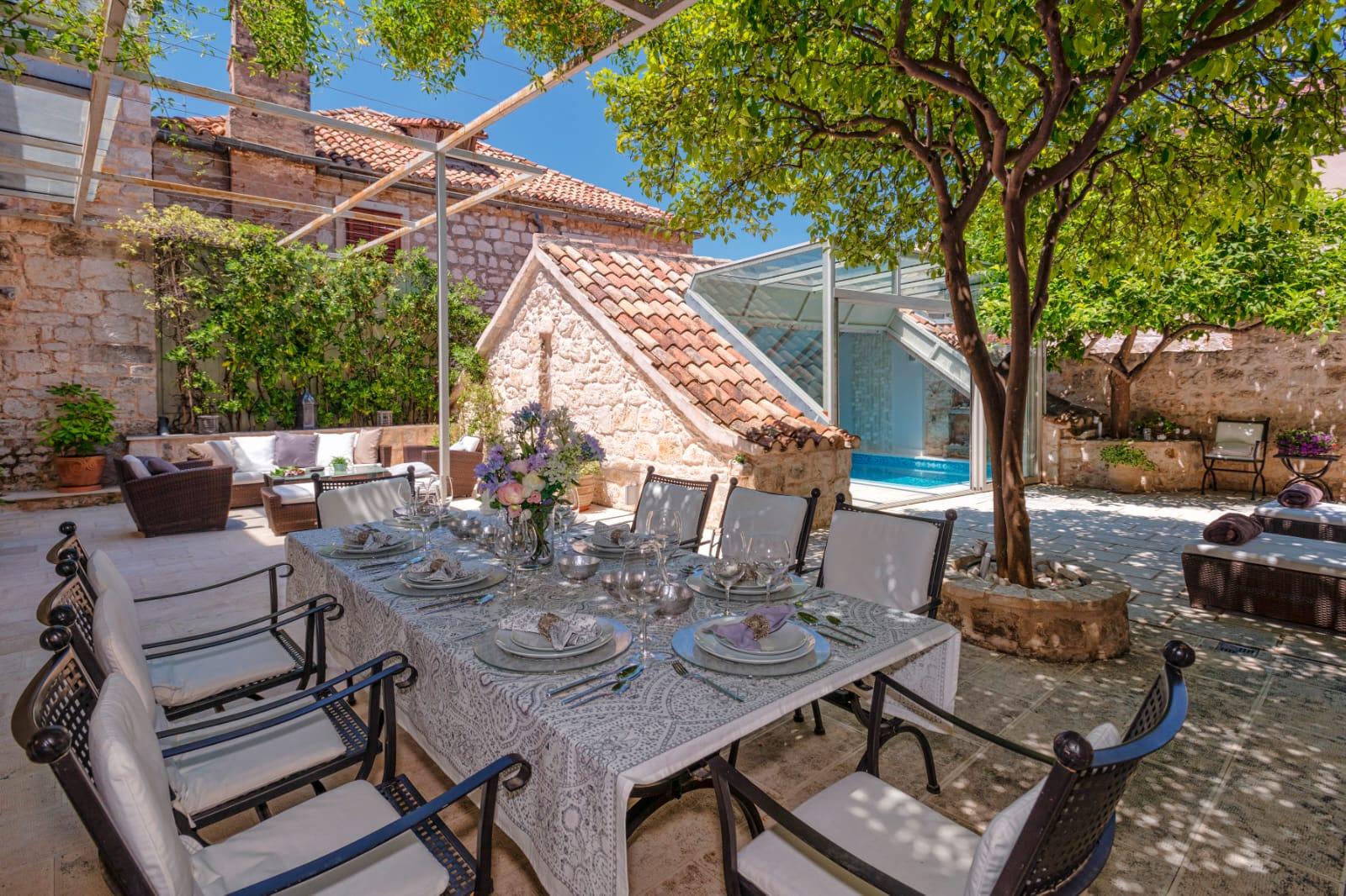 Villa Hvar Town Beauty living room