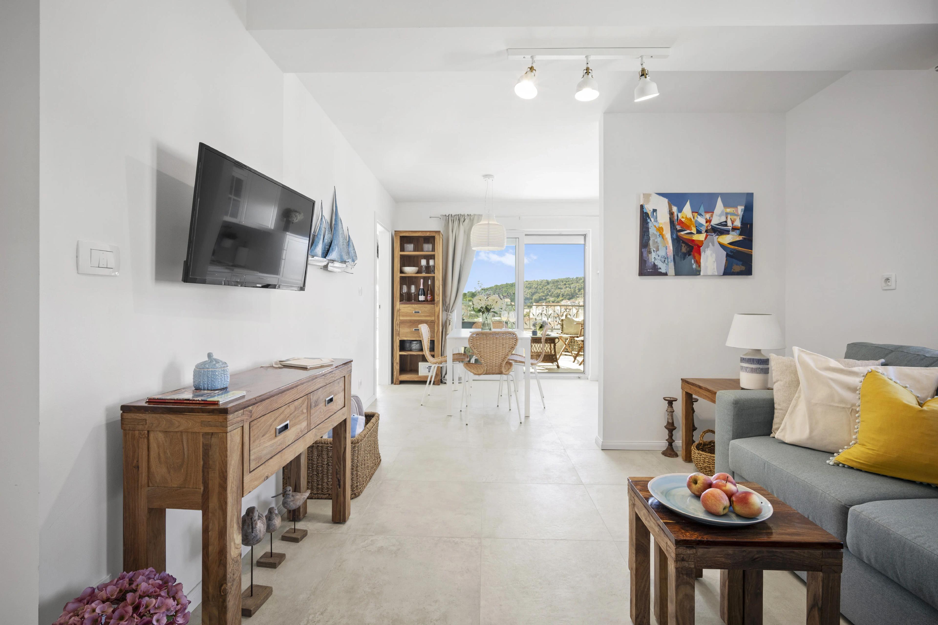 Hvar stunning seaview retreat with terrace apartment - Image 1