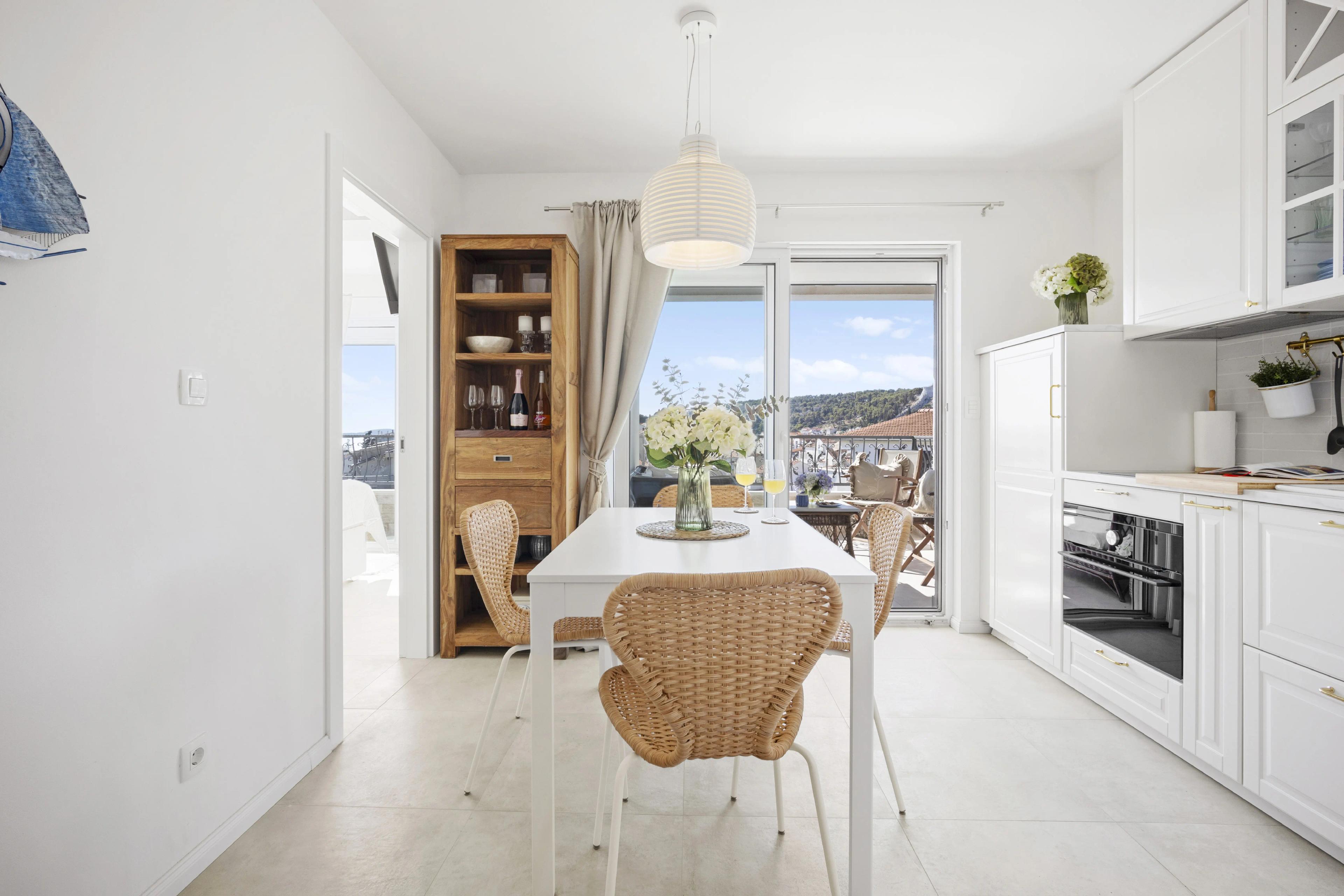 Hvar stunning seaview retreat with terrace apartment - Image 2