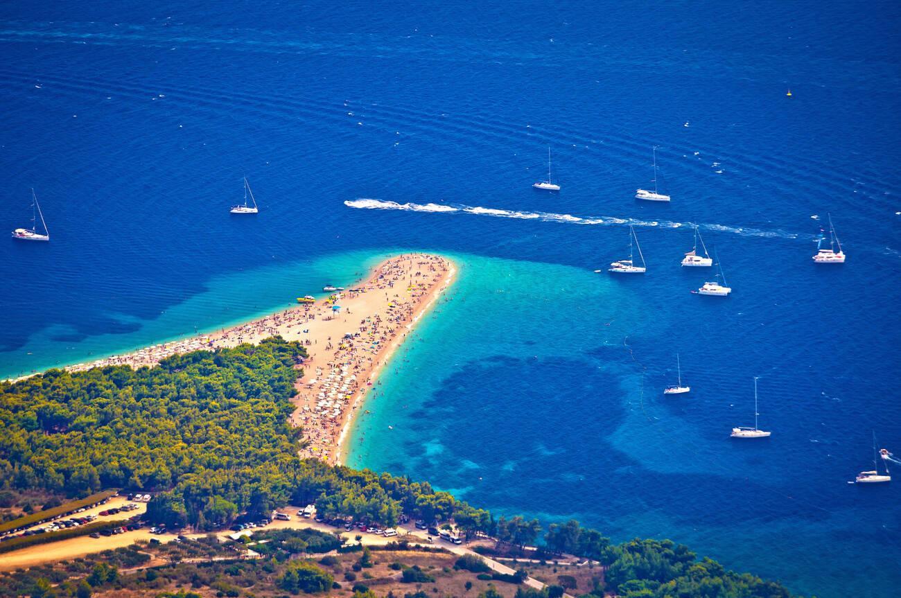Private speedboat approaching Zlatni Rat