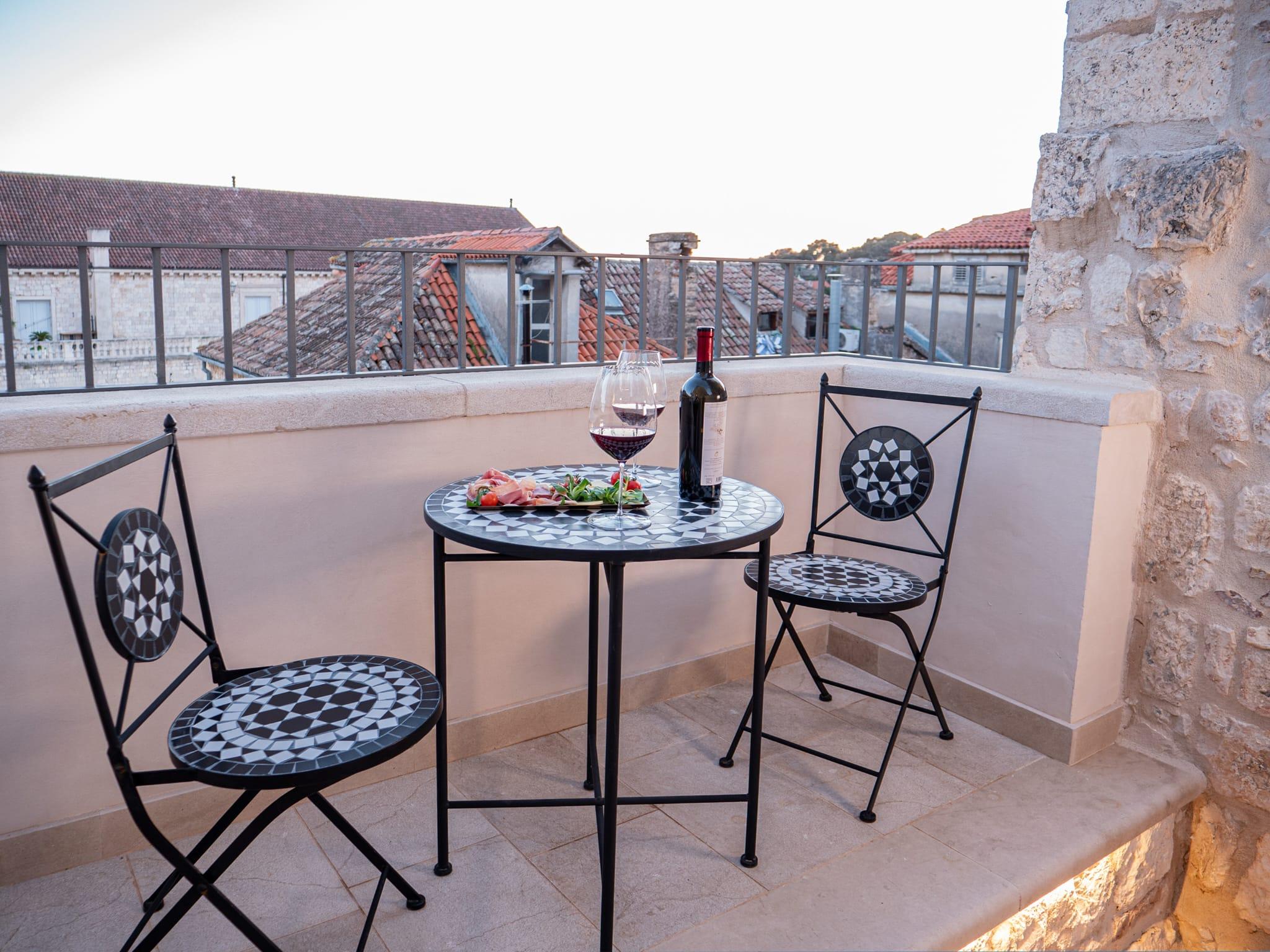 Villa Hvar timeless Beauty balcony