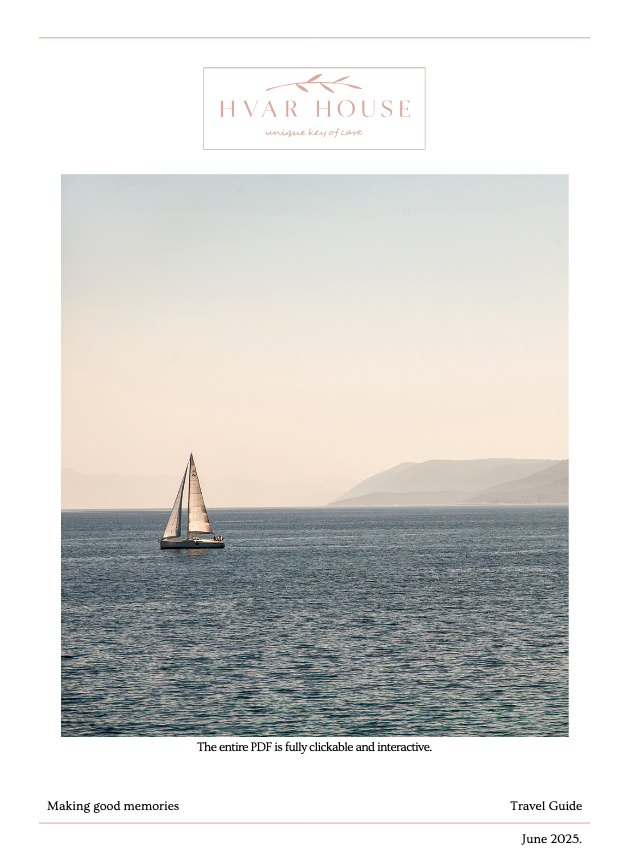 Hvar Guide 2025 PDF cover